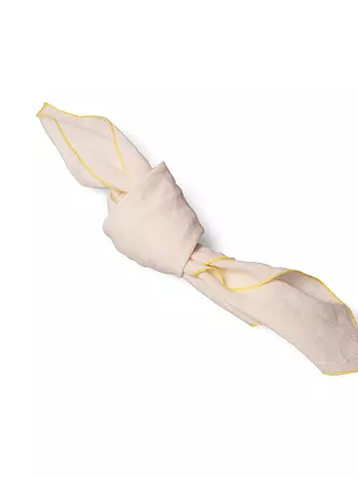 FYNCH-HATTON | Leinenservietten 4 tlg. 50x50cm Leaf Green | beige